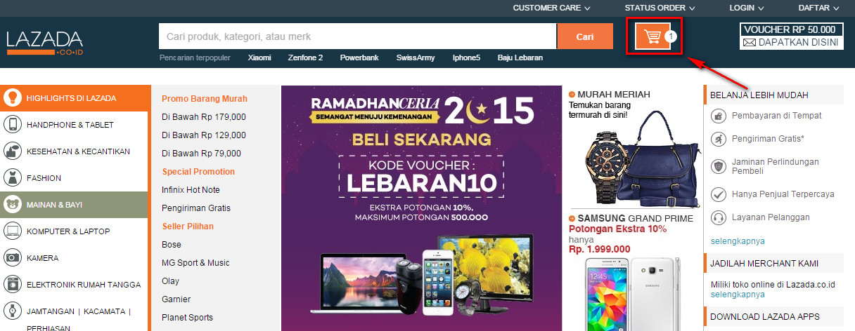 Pusat Bantuan | Pemesanan dan Pembayaran | Lazada Indonesia