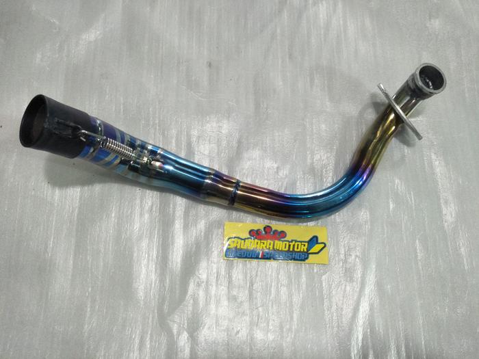 ORIGINAL Leher/Pipa Knalpot Tsukigi Scoopy/Beat/Vario 110 FI 2Tone TERSEDIA Knalpot racing/Knalpot proliner/Knalpot vixion/Knalpot beat/Knalpot rx king/Knalpot mobil/Knalpot satria fu/Knalpot tsukigi/Knalpot racing beat/Knalpot rcb