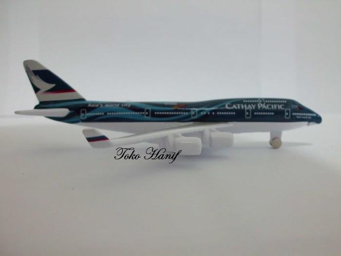 HOT PROMO!! Diecast Miniatur Replika Pesawat Cathay Pasific - Boeing B747 Diecast mobil miniatur hobi diecast truck mobil sport promo diecast terlaris