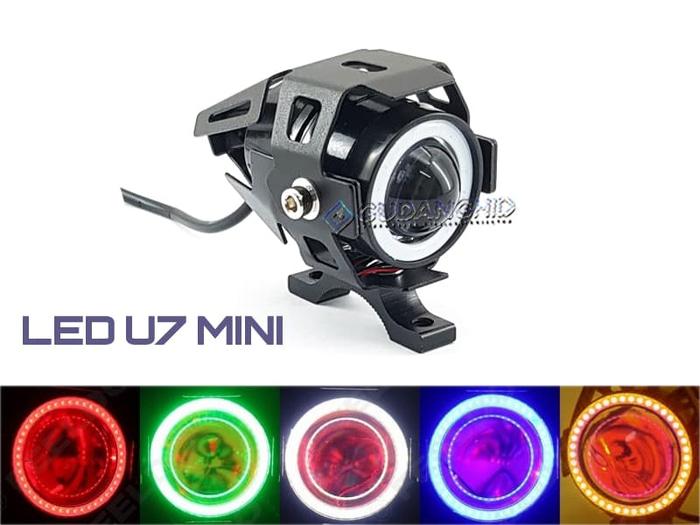 PROMO Lampu Tembak Sorot LED Cree Transformer U7 MINI Angel Eyes lampu motor lampu projie Lampu Tembak Motor Lampu Depan Lampu Motor Sorot Projie Led Strobo