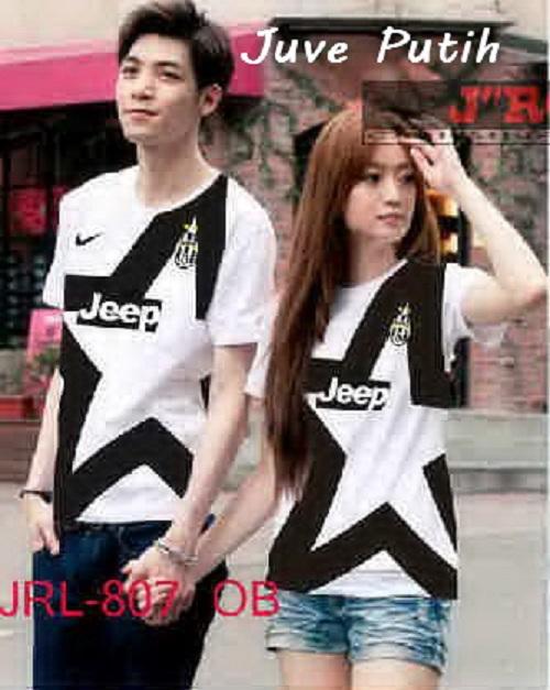 KaosCouple Kaos Couple Sporty Baju Pasangan Murah Juve Star Putih