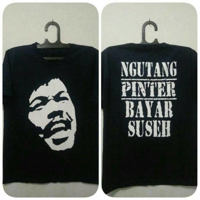 Kaos ngutang pinter Tshirt Benyamin Sueb Cotton Combed