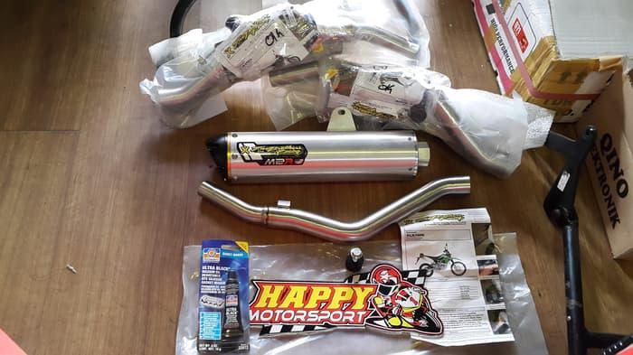 Knalpot two brothers USA original 3/4 KLX150 ready stoc