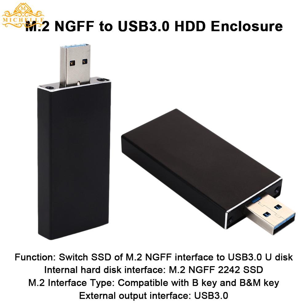 SSD Hard Disk Portabel Kotak Perangkat Keras Kasus Portabel Kecepatan Tinggi USB3.0