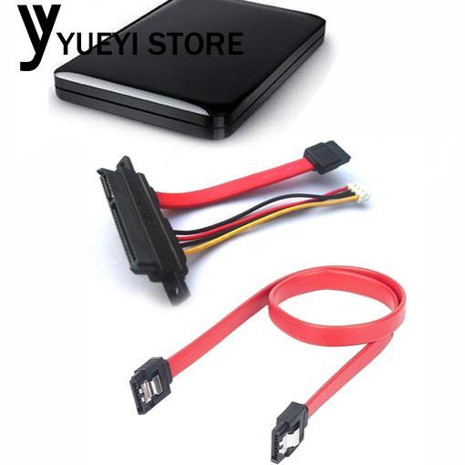 SATA V2.0 Kabel Hard Drive SSD Kecepatan Tinggi Kabel Data SSD dengan Gesper Merah *