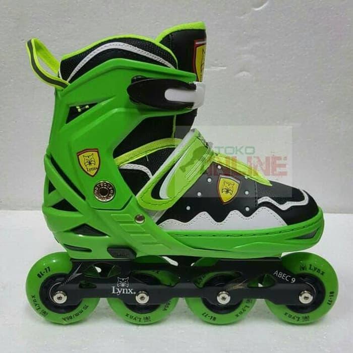 PROMO Sepatu Roda LYNX SC70 Recreational Inline Skate - Green Black