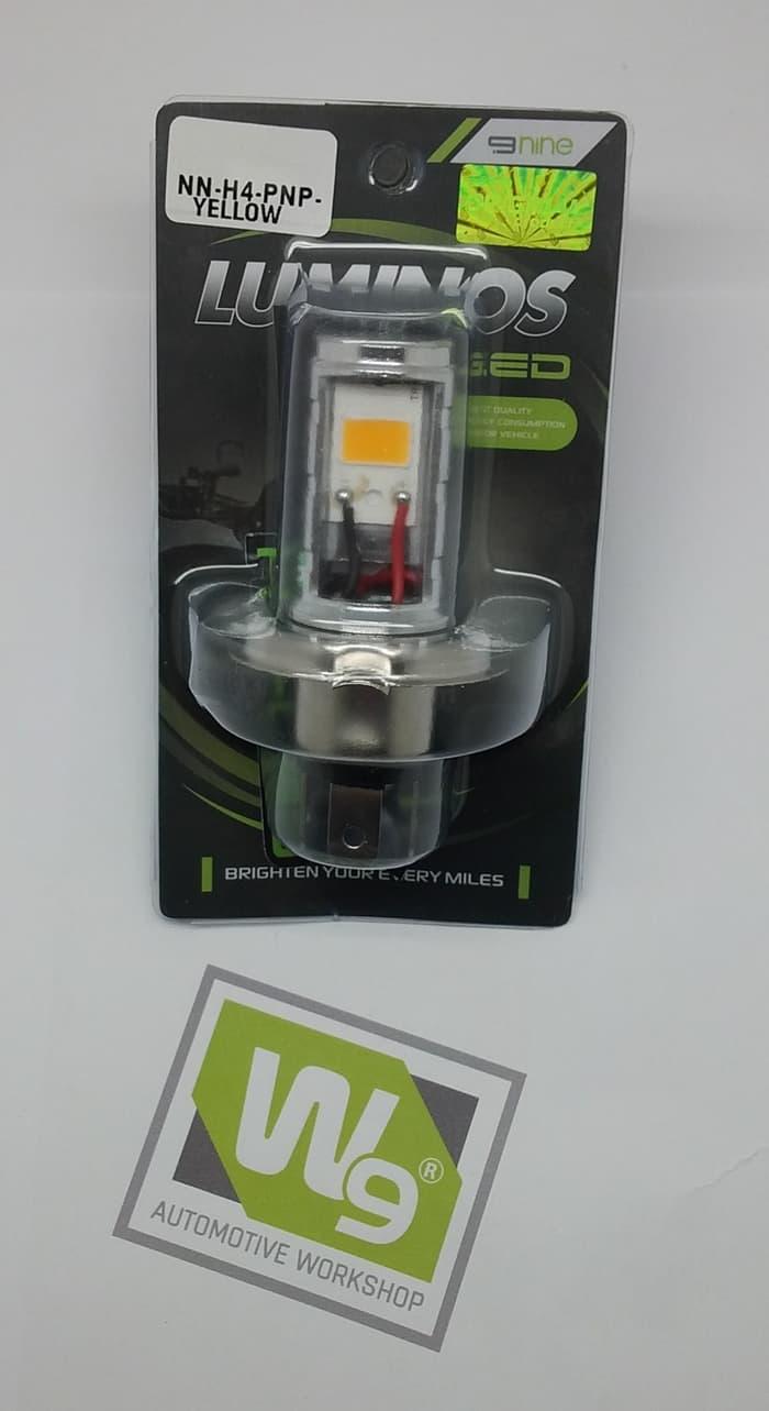 PROMO LAMPU LED H4 PNP YELLOW MOTOR LUMINOS lampu motor lampu projie Lampu Tembak Motor Lampu Depan Lampu Motor Sorot Projie Led Strobo
