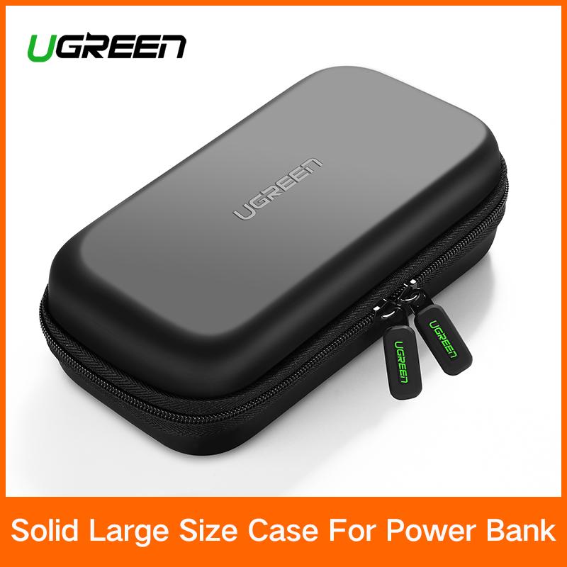 Ugreen Penyimpanan Eksternal Keras Casing HDD SSD Tas untuk Seagate Samsung WD 2.5 Keras Mendorong Bank Daya Pengisi Daya Kabel USB bank Daya Ukuran Besar
