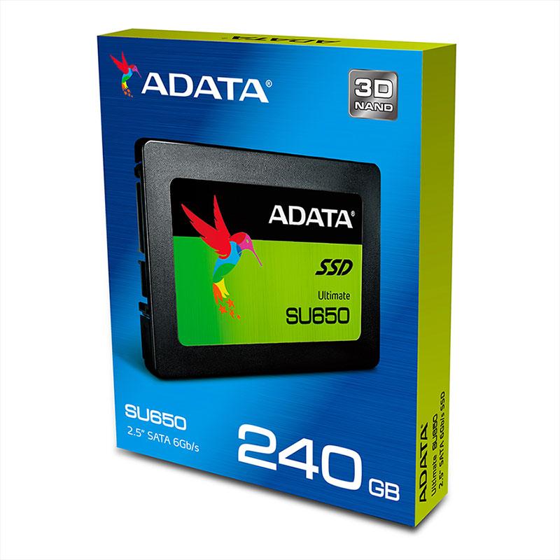ADATA SU650 – SSD Internal 3D NAND 2.5” SATA III 240GB