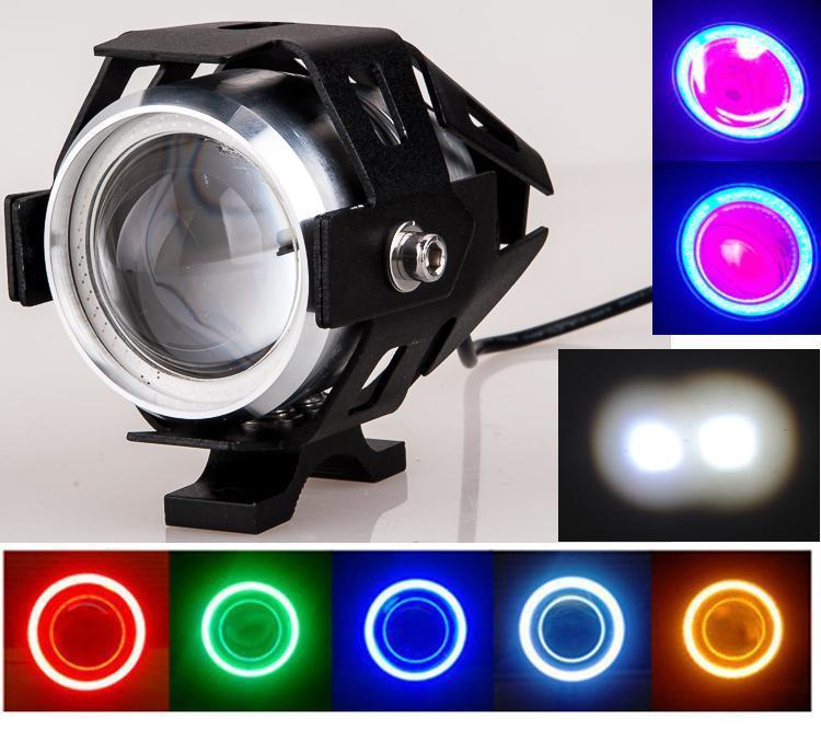 Lampu Sorot Tembak Led Cree U5 Transformer Light Motor Sorot Putih di lengkapi WARNA ring lampu