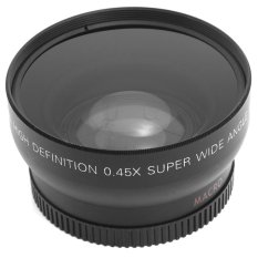 0.45x 52mm Super Wide Angle Macro Lens for Nikon 18-55mm 55-200mm 50mm (Black) - Intl