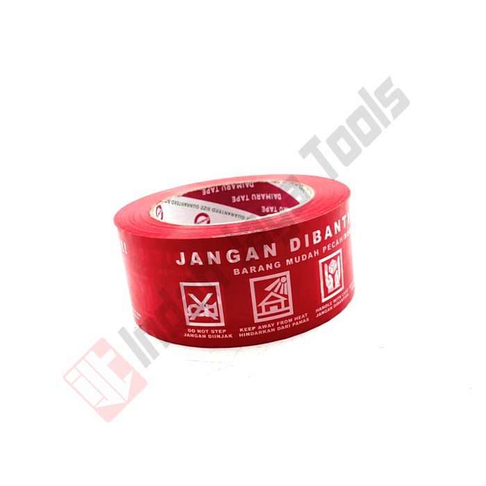 Jual DAIMARU TAPE Jangan Dibanting LAKBAN 48 X 100 Meter Merah FRAGILE