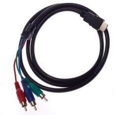 1.5 Meters Tranfer HDMI to 3 RCA Data Cable, Black (Intl)