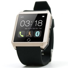 1.55inch TFT screen Bluetooth V3.0 watch phone,The silicone strap Smart Wrist Watch Phone For IOS iPhone Android Samsung - Intl