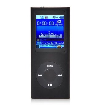 1.8’’ 8GB MP3 MP4 Slim Digital LCD Screen FM Radio Music E-book Video Player (Black)  