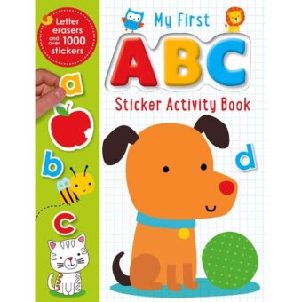 Hellopandabooks - My First ABC Sticker Activity Book with Letter Erasers and over 1000 Stickers (cover Anjing)