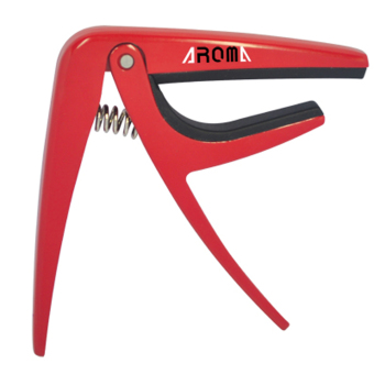AROMA AC-01 Acoustic Guitar Capo for Acoustic Classical Guitar Lightweight Aluminum Comparable Capo - Red