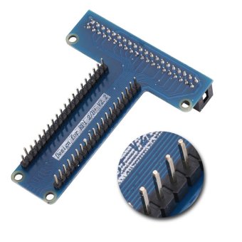 T Type 40pin GPIO Extension Board Adapter for Raspberry Pi B+ Module / 3 / 2 Model B 1pc - intl