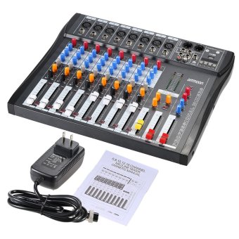 CT80S-USB 8 Channel Digtal Mic Line Audio Mixing Mixer Console with 48V Phantom Power for Recording DJ Stage Karaoke Music Appreciation Outdoorfree - Intl