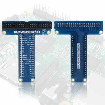 T Type 40pin GPIO Extension Board Adapter for Raspberry Pi B+ Module / 3 / 2 Model B 2pcs - intl