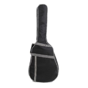 Tahan Lama Lembut Gitar Akustik Bass Tas Dengan Tali Empuk Ganda 99,06 cm Gitar Ransel