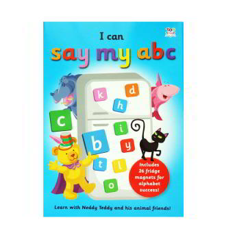 Buku Anak Genius I Can Say My Own Abc Includes 26 Fridge Magnets For Alphabet Success!