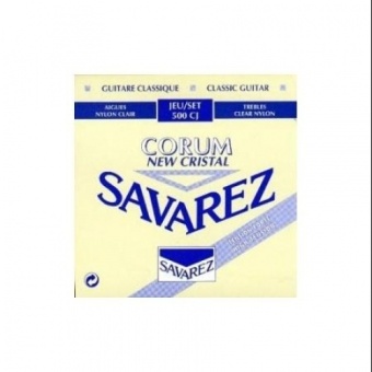 Savarez 500CJ Corum Cristal Classical Guitar Strings, High Tension, Blue Card - intl