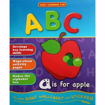 Hellopandabooks - Early Learning Fun ABC Wipe Clean Activity Book includes giant wallchart and stickers
