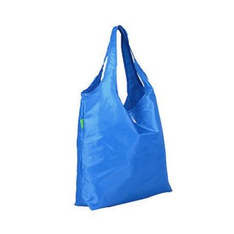 WeekEight Korean Foldable Jumbo Shooping Handbag - Tas Shopping Belanja Lipat - Biru