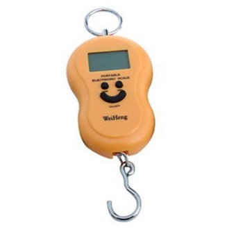 Universal WeiHeng Portable Electronic Scale with Backlight - Oranye