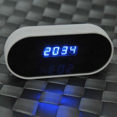 1080P HD Wireless Wifi IP Spy Hidden Camera DVR in Clock (White)- INTL