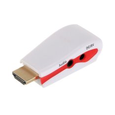 1080P HDMI Male to VGA Female Video Converter Adapter+USB Power Audio Cable (Intl)