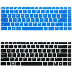 14 inch Keyboard Protective Film for Dell Suitable Models 14R 5437 n4050 n4110 m411r m421r 4516 Keyboard Sticker Case (Black and Blue) (Intl)