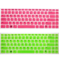 14 inch Keyboard Protective Film for Dell Suitable Models 14R 5437 n4050 n4110 m411r m421r 4516 Keyboard Sticker Case (Green and Pink) (Intl)