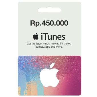 Apple iTunes Gift Card Region Indonesia Rp. 450.000