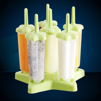 CatWalk Frozen Lolly Star Mould Tray DIY Popsicle Ice Cream Maker (Green) - intl