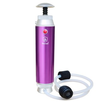 GEERTOP Diercon Water Purifier Portable Long Life - 99.9999% 50000L - REMOVABLE WASHABLE FILTERS - For Camping Outdoors - Purple