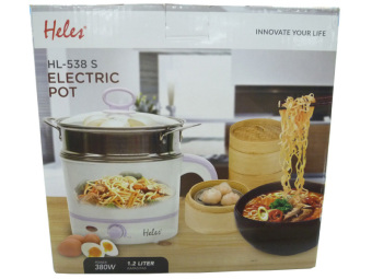 beli Heles Electric Pot HL 538S - Panci Elektrik - Putih