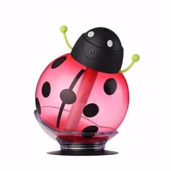 Lynx Beetles Humidifier Mini USB LED Air Diffuser Night Light - Ladybugs Merah
