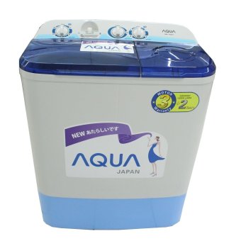 AQUA QW740XT Mesin Cuci 2 Tabung - Putih Biru FREE Ongkir Jabodetabek