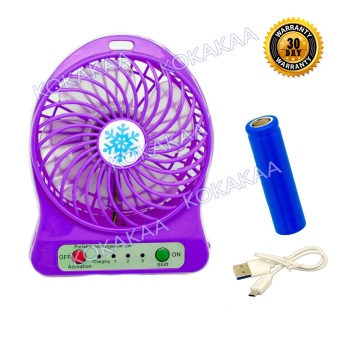 Maxxio Kipas Angin Rechargeable Mini Baterry Charge & Usb