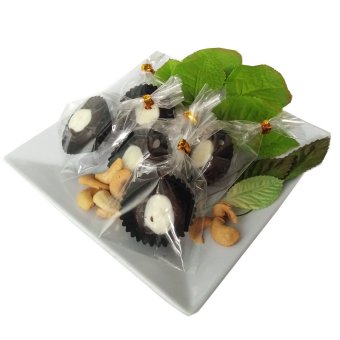 Luve Cake - Jual Coklat Mente Motif Keong Putih - plastik isi 30 biji