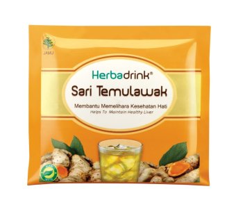 Konimex Herbadrink Sari Temulawak Minuman Herbal Memelihara Fungsi Hati - 4 Pack