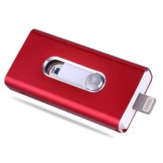 16GB NEW OTG USB Flash Drive For Apple iPhone iPad iPod Mobile USB Flash Disk Business USB Stick Flash Pen Drive(Red) - Intl