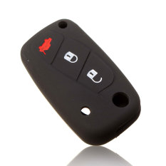 1pc 3 buttons Luminous Silicone car key case cover for FIAT Panda Stilo Punto Doblo Grande Bravo 500 Ducato Minibus 3 keychain - Intl