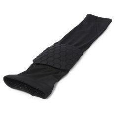 1Pc Arm Elbow Pad Honeycomb Crashproof Antislip Basketball Leggings Arm Elbow Sleeve -L (BLACK) - Intl