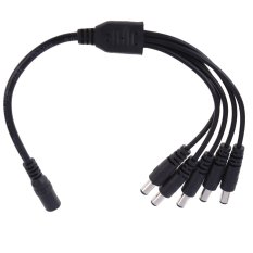 1pcs CCTV Security Camera 2.1mm 1 to 5 Port Power Splitter Cable 12V DC (Intl)