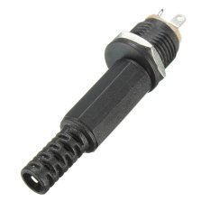 2.1 x 5.5mm Male Plug + Female Socket Panel Mount Jack DC Connector - Intl