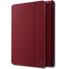 2015 new Original Baseus primary series leather Case Cover for Apple iPad 6 Air2 Case(Red)