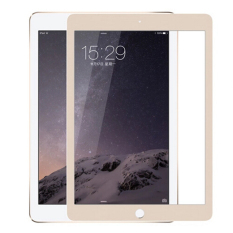 9H 3D Metal Tempered Glass Screen Protector Film for Apple iPad 2/3/4 Gold